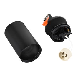 Spot Empotrable GU10 Negro (Sin Bombilla)