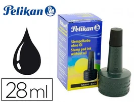 Pelikan Tinta para Tampon Negro Bote 28 ml