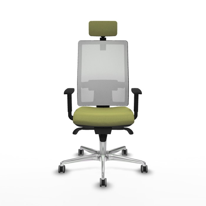 PIQUERAS Y CRESPO Silla de oficina Horna con mecanismo Sincro, Verde oliva y Blanco PIQUERAS Y CRESPO Silla de oficina Horna con mecanismo Sincro, Verde oliva y Blanco