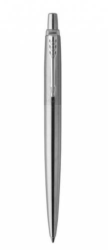 Parker Jotter Bolígrafo Retráctil de Acero Inoxidable Azul, Tinta Azul, Caja de Regalo