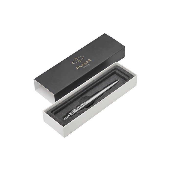 Parker Jotter Bolígrafo de Acero Inoxidable con Tinta Azul M
