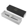Parker Jotter Bolígrafo Retráctil de Acero Inoxidable Azul, Tinta Azul, Caja de Regalo