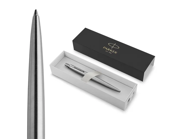Parker Jotter Bolígrafo de Acero Inoxidable con Tinta Azul M