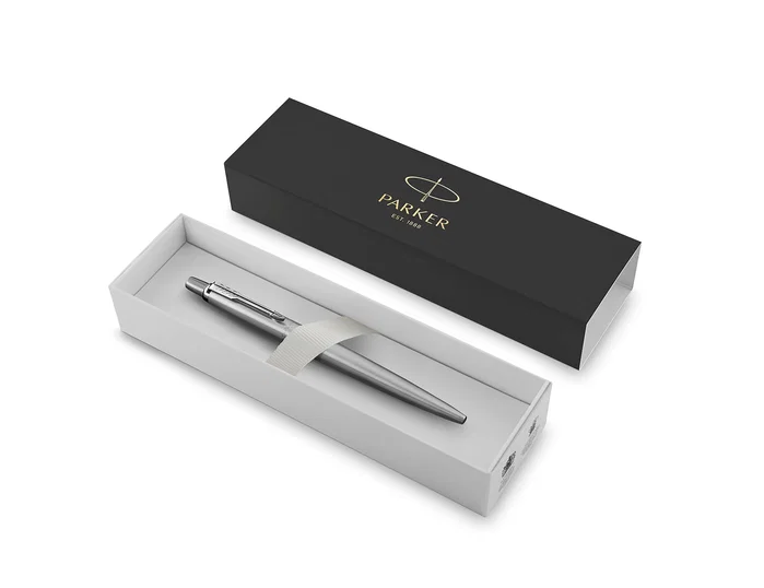 Parker Jotter Bolígrafo de Acero Inoxidable con Tinta Azul M