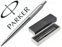 Parker Jotter Bolígrafo Retráctil de Acero Inoxidable Azul, Tinta Azul, Caja de Regalo