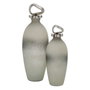 Ixia Botella Decorativa Gris-plata 12 x 12 x 36 cm