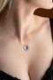 Heliophilia Silver NRZ999186 Collar de Plata de Ley 925 con Baño de Oro Rosa y Circonita - Elegante y Duradero para Mujer