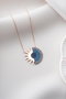 Heliophilia Silver NRZ999186 Collar de Plata de Ley 925 con Baño de Oro Rosa y Circonita - Elegante y Duradero para Mujer