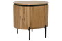 DKD Home Decor Mesita de Noche Balines Marron Negro 40 x 55 x 55 cm