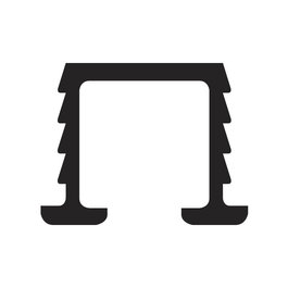 TERNO Guia Superior Aluminio Plata Leader10 3M para Sistema Leader 10Kgs