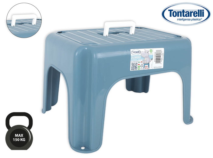 Inde Taburete Dumbo Azul con Asa (Pack de 6) Inde Taburete Dumbo Azul con Asa (Pack de 6)