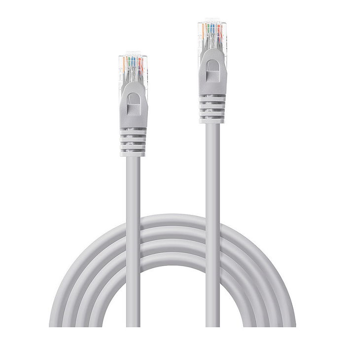 LINDY Cable de Red Patch Cord RJ45 Cat6 1 m U/UTP Gris para 10/100/1000Base-T (Gigabit Ethernet) - Product Code 48162
