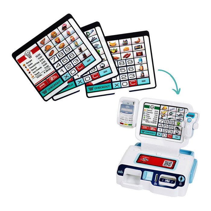 Theo Klein 7265 My Market Selbstbedienungskassenstation Caja Registradora Juguete con Luz y Sonido para Niños 3+ Años Theo Klein 7265 My Market Selbstbedienungskassenstation Caja Registradora Juguete con Luz y Sonido para Niños 3+ Años