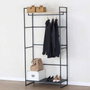 Color Baby Max Home - Armario Perchero 83x39x167 cm Acero Tablero Melamina