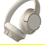 Fresh'N Rebel Auriculares Inalámbricos Clam Fuse con Cancelación Activa de Ruido (ANC), 45h Batería, Micrófono ENC, Plegables, Color Silky Sand