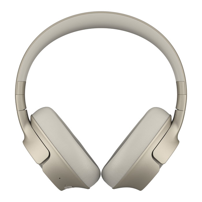 Fresh'N Rebel Auriculares Inalámbricos Clam Fuse con Cancelación Activa de Ruido (ANC), 45h Batería, Micrófono ENC, Plegables, Color Silky Sand