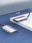 Vention Docking USB Tipo-C TNHHB con 3x USB 3.2, 1x USB-C PD y Lector de Tarjetas, Gris