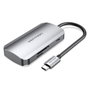 Vention Docking USB Tipo-C TNHHB con 3xUSB, 1xUSB Tipo-C PD y lectores de tarjetas SD/MicroSD - Gris