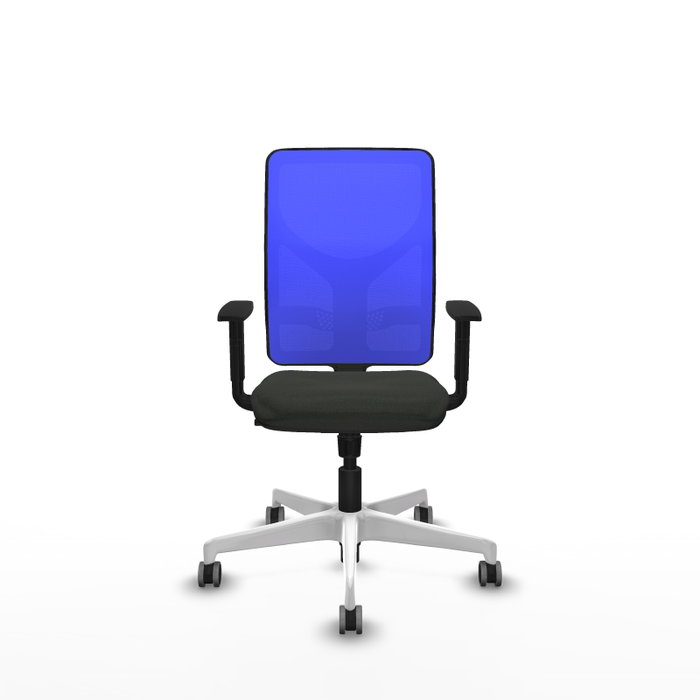 PIQUERAS Y CRESPO Silla de oficina Motilla con mecanismo Sincro, Azul y Negro