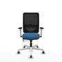 PIQUERAS Y CRESPO Silla de oficina Zulema Sincro/Traslack Azul claro y Negro