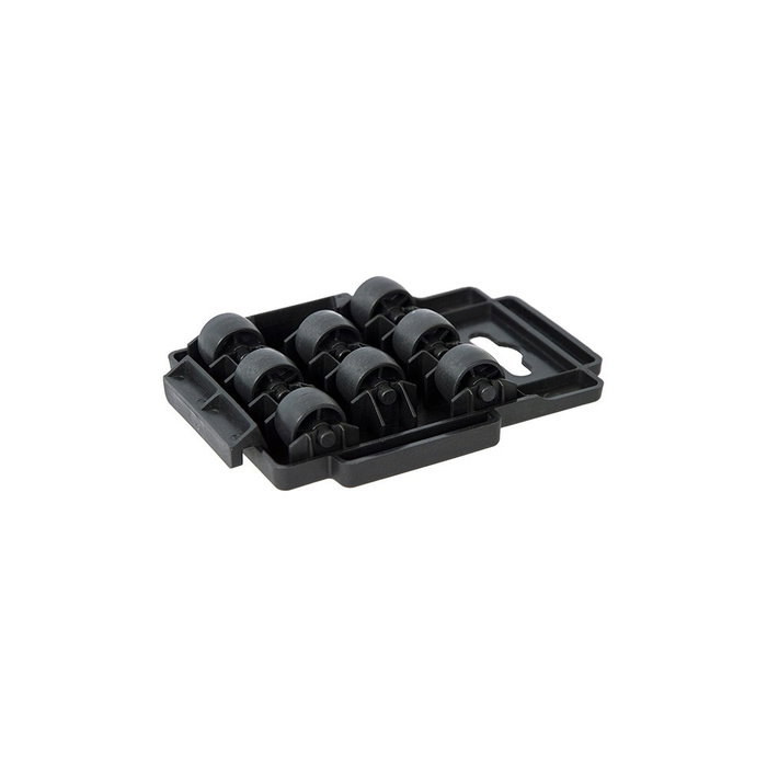 Art Plast Plataforma con Ruedas Polipropileno con Sistema de Enganche para Ampliar, Capacidad de Carga 150 kg, Medidas 140 x 105 x 25 mm, Color Negro