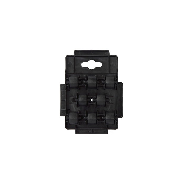 Art Plast Plataforma con Ruedas Polipropileno con Sistema de Enganche para Ampliar, Capacidad de Carga 150 kg, Medidas 140 x 105 x 25 mm, Color Negro