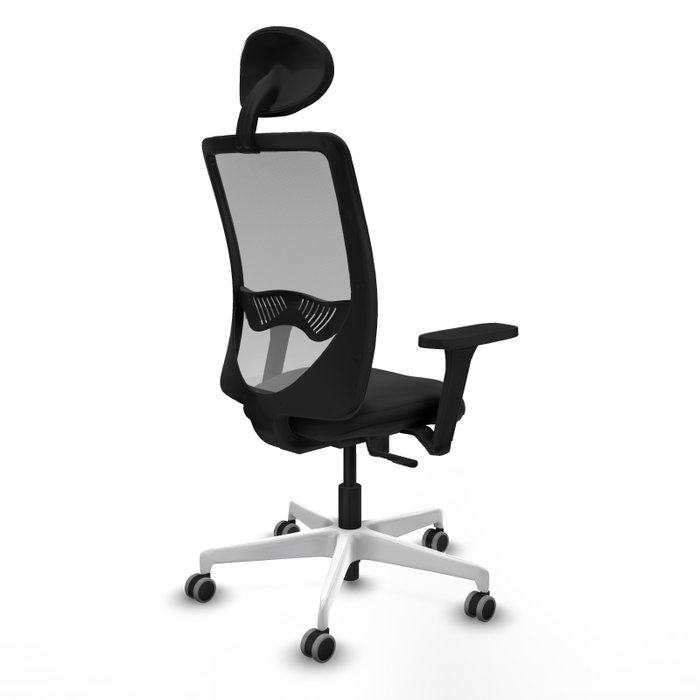 PIQUERAS Y CRESPO Silla de oficina Zulema con mecanismo Sincro, Negro y Gris