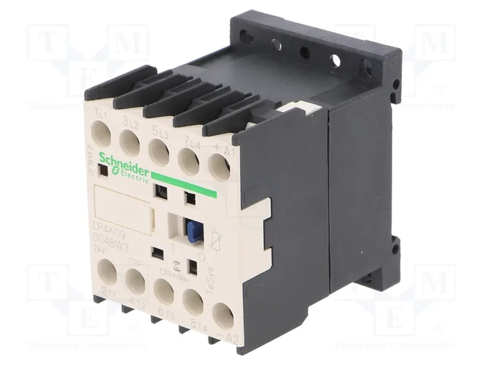 Schneider Electric Contactor TeSys K 4-polar 9A 24VDC Schneider Electric Contactor TeSys K 4-polar 9A 24VDC