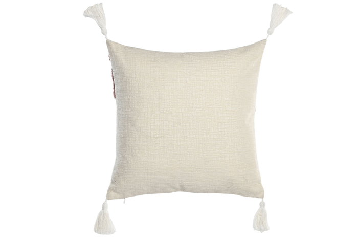 DKD Home Decor Cojín de Poliéster con Borlas, Pack de 2