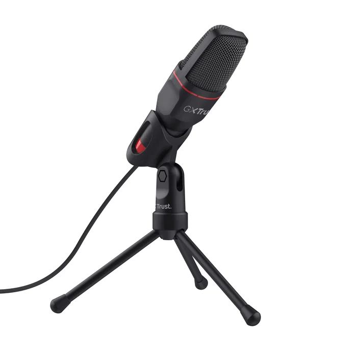 Trust GXT 212 Mico Micrófono Omnidireccional Negro y Rojo Trust GXT 212 Mico Micrófono Omnidireccional Negro y Rojo