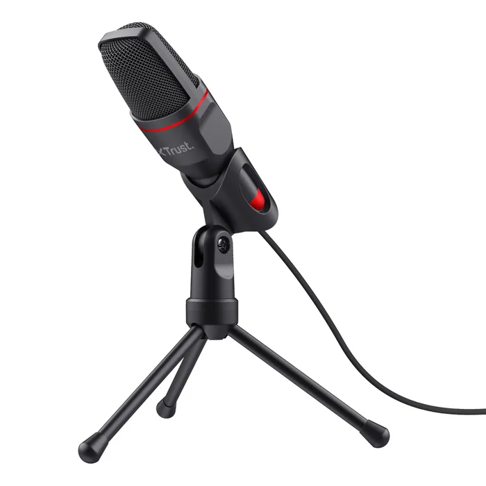 Trust GXT 212 Mico Micrófono Omnidireccional Negro y Rojo Trust GXT 212 Mico Micrófono Omnidireccional Negro y Rojo