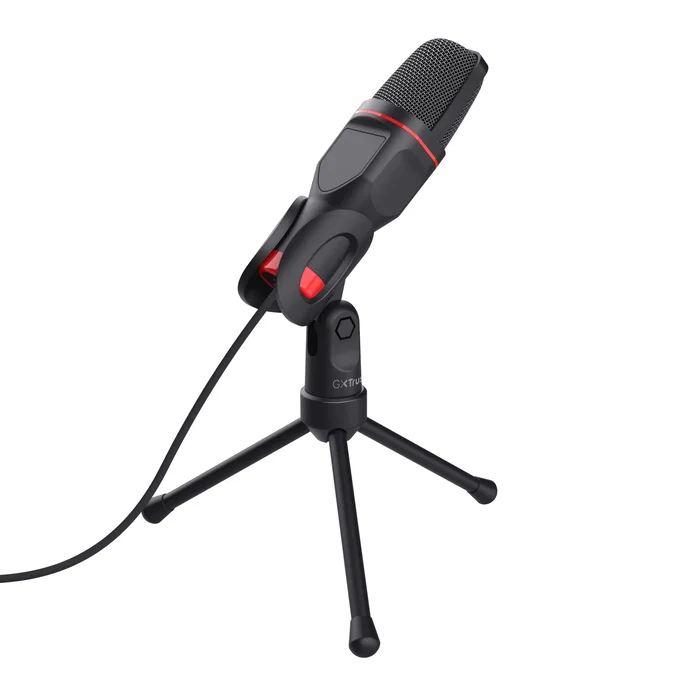Trust GXT 212 Mico Micrófono Omnidireccional Negro y Rojo Trust GXT 212 Mico Micrófono Omnidireccional Negro y Rojo