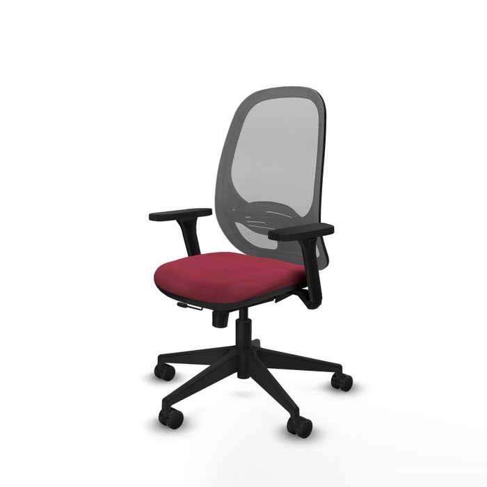 PIQUERAS Y CRESPO Silla de oficina Cilanco con mecanismo Sincro/Traslack, Granate y Gris PIQUERAS Y CRESPO Silla de oficina Cilanco con mecanismo Sincro/Traslack, Granate y Gris