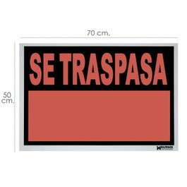 WOLFPACK LINEA PROFESIONAL Cartel Se Traspasa 70 x 50 cm