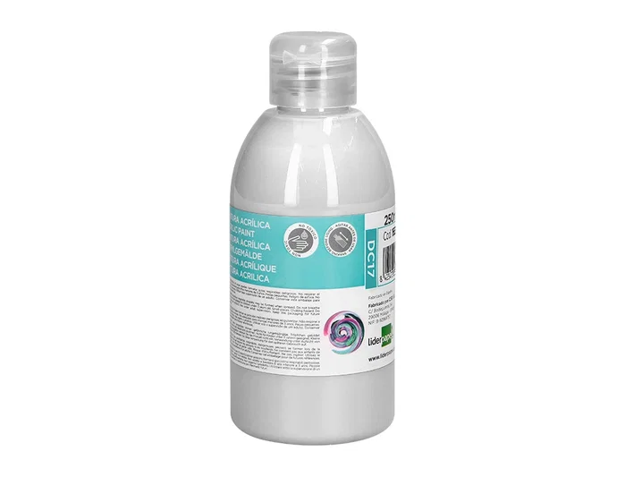 Liderpapel Pintura acrílica multisuperficie bote 250 ml blanco