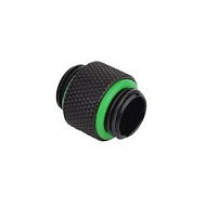 BitsPower Adaptador recto G1/4 pulgada macho a G1/4 pulgada macho, negro mate