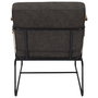Home Deco Factory Butaca Benson Estilo Industrial Tela Metal Madera Cuerda Tacto Suave Vallee Outlet Medidas 63x73x79 cm Peso Max 110kg