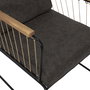 Home Deco Factory Butaca Benson Estilo Industrial Tela Metal Madera Cuerda Tacto Suave Vallee Outlet Medidas 63x73x79 cm Peso Max 110kg