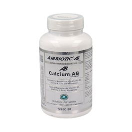 AIRBIOTIC Calcio Ab Complex 90 Comp. con Calcio, Magnesio y Vitamina D para Huesos y Dientes