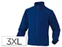 Deltaplus Chaqueta Polar con Cremallera y 2 Bolsillos, Lana Poliéster 280 g/m², Color Azul, Talla 3XL