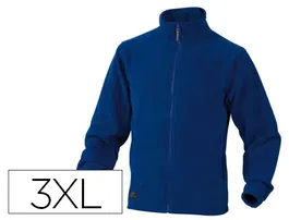 Deltaplus Chaqueta Polar con Cremallera y 2 Bolsillos, Lana Poliéster 280 g/m², Color Azul, Talla 3XL