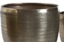DKD Home Decor Set de 4 Maceteros de Aluminio Dorado 16x16,5x15,5 cm