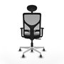 PIQUERAS Y CRESPO Silla de oficina Motilla con mecanismo Sincro, Negro y Gris