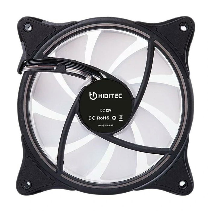 Hiditec N18 ARGB Ventilador de caja 120 mm Negro