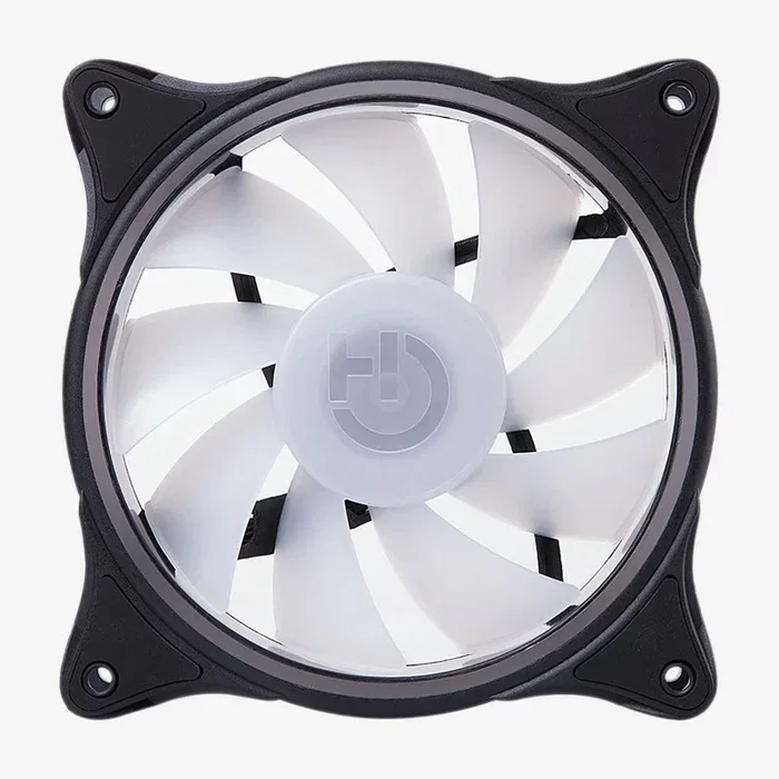 Hiditec N18 Ventilador para Carcasa ARGB 12 cm - Soporte Hidráulico, 19.5 dB, Flujo de Aire 37.8 CFM, Negro