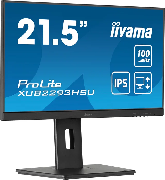 Iiyama ProLite XUB2293HSU-B7 Monitor LED IPS 21.5" Full HD 1920x1080 100Hz 1ms AMD FreeSync con Hub USB, Altavoces, Ajuste en Altura y Soporte VESA