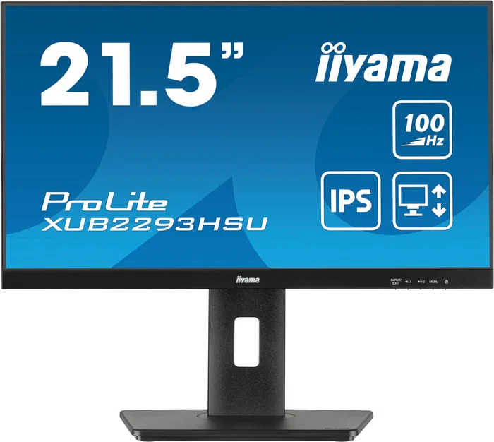 Iiyama ProLite XUB2293HSU-B7 Monitor LED IPS 21.5" Full HD 1920x1080 100Hz 1ms AMD FreeSync con Hub USB, Altavoces, Ajuste en Altura y Soporte VESA
