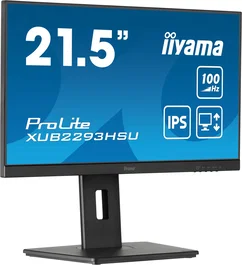 Iiyama ProLite XUB2293HSU-B7 Monitor LED IPS 21.5" Full HD 1920x1080 100Hz 1ms AMD FreeSync con Hub USB, Altavoces, Ajuste en Altura y Soporte VESA