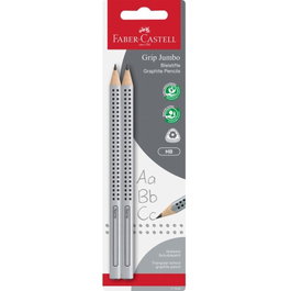 FABER-CASTELL Lápices Jumbo Grip HB, 2 unidades
