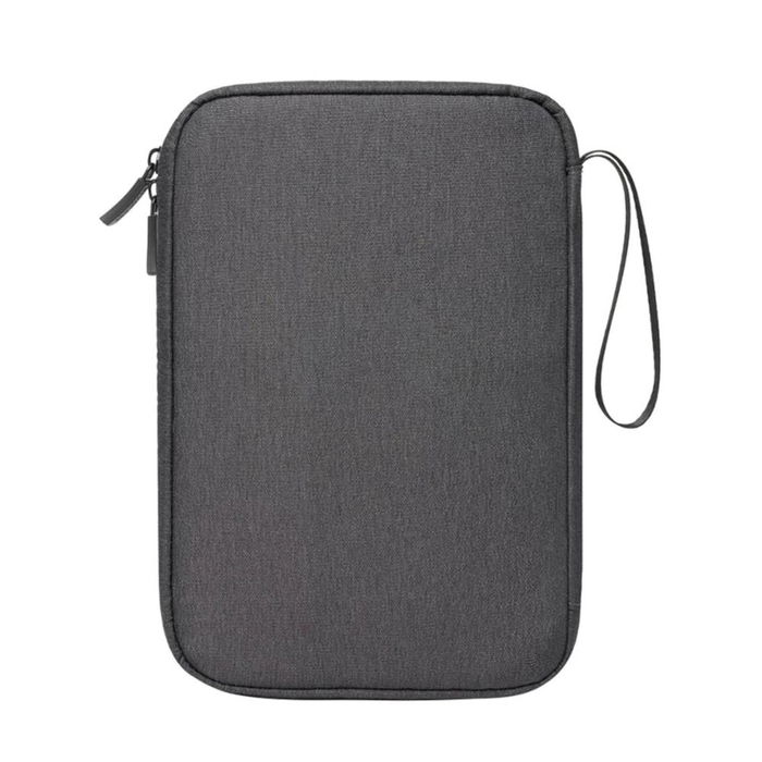 Rivacase 5633 Negro - Organizador de Viaje para Cables y Accesorios, Fabricado con Poliéster RPET Ecológico Reciclado, 180x258x20 mm